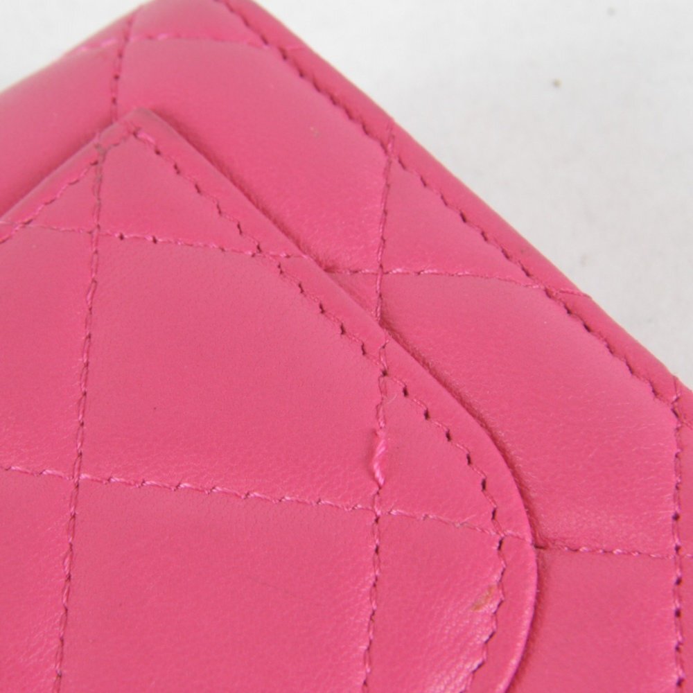 CHANEL Authentic Pink Leather Wallet - Picture 6 of 16
